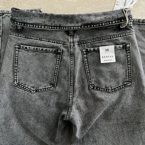 REDIAL Fold Over Mom Jean, Size UK 38/US S - Picture 3 of 3